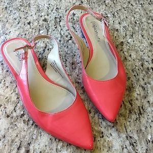 Relativity Coral Slingback Flats Shoes